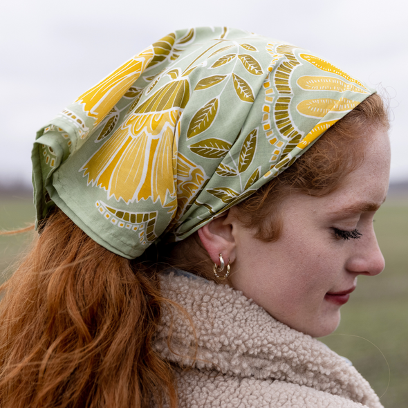 Handker Bandanas - 34" Wild Rag Hazel Bandana