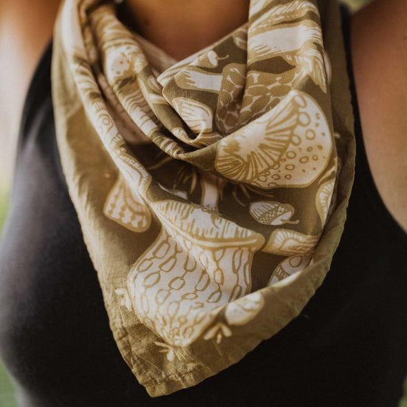 Handker Bandanas - No. 016 Mushrooms Bandana