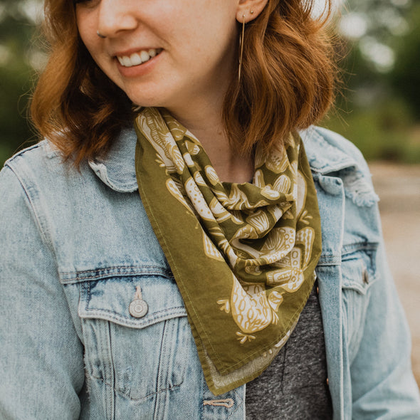 Handker Bandanas - No. 016 Mushrooms Bandana