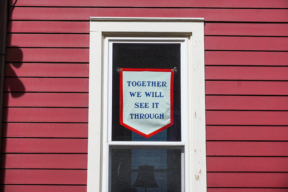 Together We Will See It Through Camp Flag - Oxford Pennant