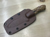 Harpoon Drop Point Hunter in CPM154 Black Ash Burl Handle