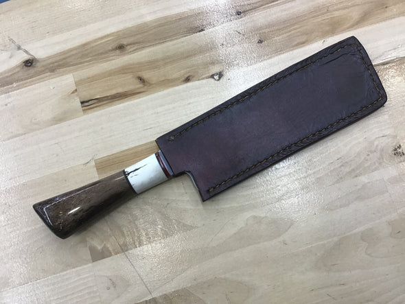 Nakiri - Hidden Tang - in CPM MagnaCut Hand Rubbed Finish with Antler & Oosik Handle