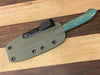 MM2 Neck Knife CPM154 with Highly Chantoyant Mango handle - Combination Sheath