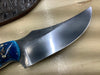 Serenity Knives Skinner Knife in CPM154 Blue Pinecone Bolster with AAO Maple & Resin Hybrid Handle