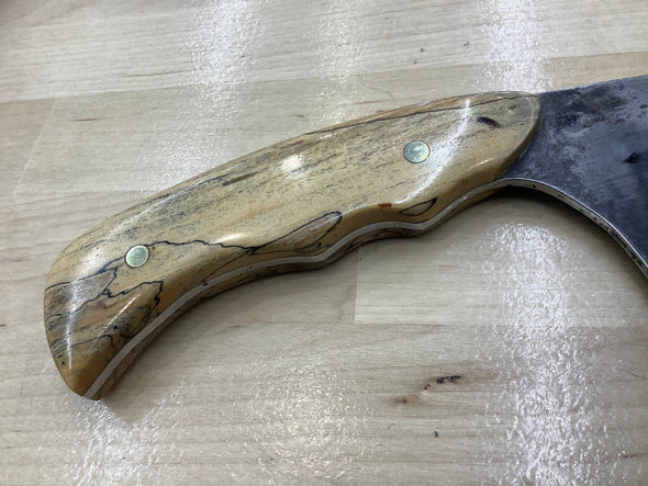 Serenity Knives Wicked Point Cleaver with Texas Spalted Pecan Handle