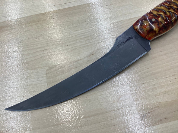 Fiery Boning knife in CPM154 with Acid Washed Blade