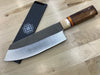 Hidden Tang Hunka Bunka Bocho in MagnaCut with Faux Ivory, G-10 & Kirnite Ferrule with Cocobolo Handle