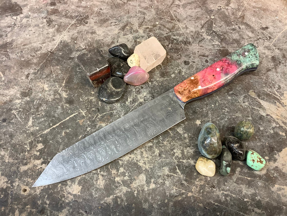 Damascus Petty Knife - Serenity Knives