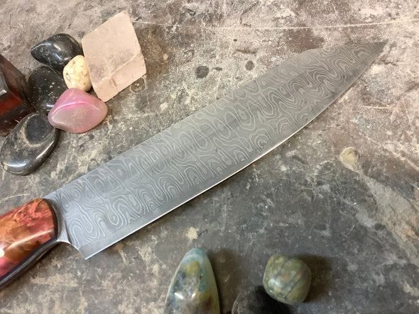 Damascus Petty Knife - Serenity Knives