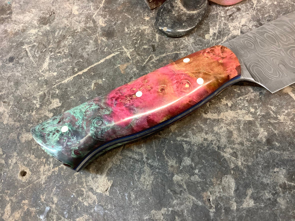 Damascus Petty Knife - Serenity Knives