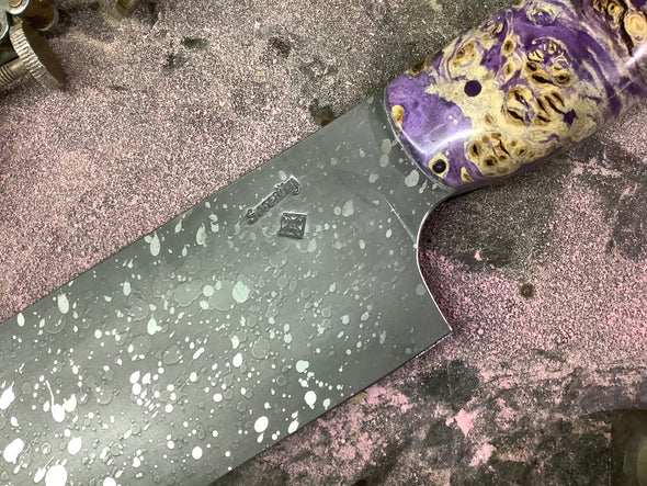 Kiritsuke Gyuto - CPM MagnaCut - Purple Box Elder Burl