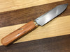 K-Tip Honesuki Knife with Brass Ferrule and Red Spalted Pecan handle