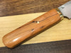 K-Tip Honesuki Knife with Brass Ferrule and Red Spalted Pecan handle