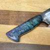 Harpoon Bowie with Double Dyed Box Elder Burl